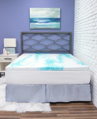 SensorGel 2 Gel Swirl Gel-Infused Memory Foam Mattress Topper- Twin Xl