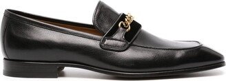 Baily square-toe leather loafers