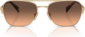 Prada Eyewear Pilot Frame Sunglasses