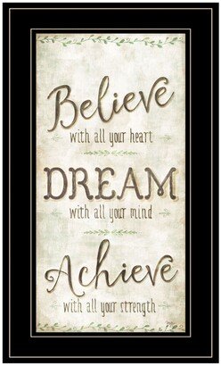 Believe by Mollie B, Ready to hang Framed Print, Black Frame, 12