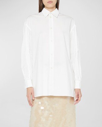 Classic Button-Front Shirt-AB