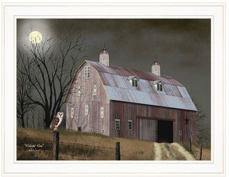 Midnight Moon by Billy Jacobs, Ready to hang Framed Print, White Frame, 27