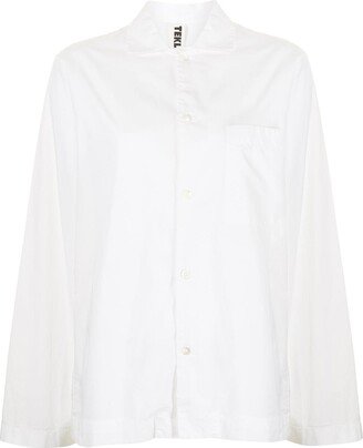 Poplin Long-Sleeve Pajama Shirt