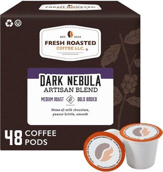 Fresh Roasted Coffee - Dark Nebula Artisan Blend Medium Roast Single Serve Pods - 48CT