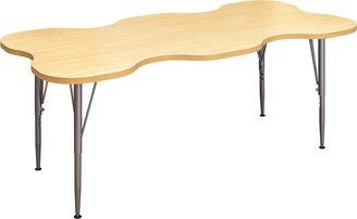 Tot Mate My Place Rectangular Table, Adjustable Height Legs, Table Top Height Range 14