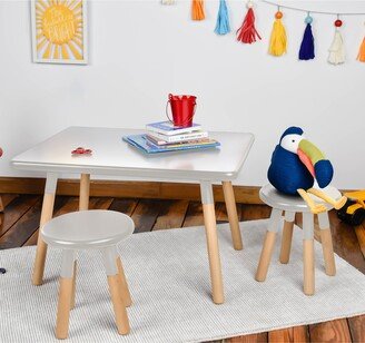 Ace Casual Furniture Kids Dipped Table and Stool Set