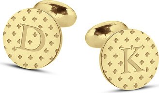 Men's Engravable Clover Pattern Cuff Links (2 Initials)