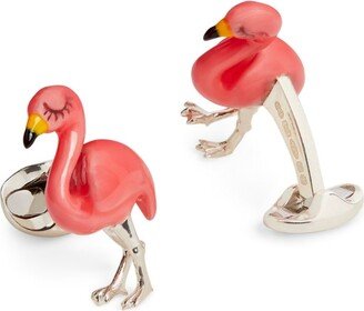 Sterling Silver Flamingo Cufflinks-AA