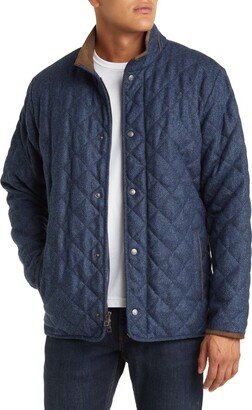 Suffolk Quilted Wool Travel Coat