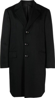 Notched Lapels Single-Breasted Coat