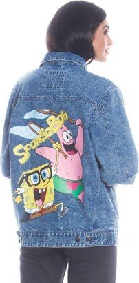 Mens SpongeBob Denim Jacket - Indigo - Medium
