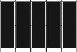 5-Panel Room Divider Black 98.4