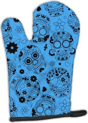 Day of the Dead Blue Oven Mitt