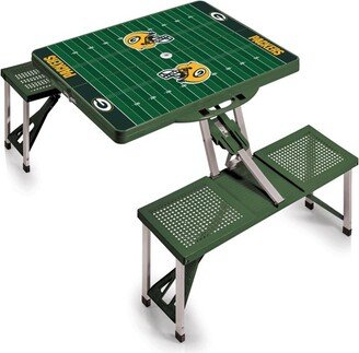 NFL Green Bay Packers Portable Folding Table with Seats