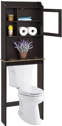 Sunjet Over The Toilet Space Saver Organization Wood Storage Cabinet for Home