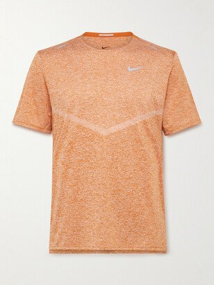 Nike Running Rise 365 Logo-Print Space-Dyed Dri-FIT Running T-Shirt