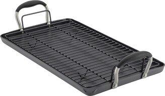 Advanced Home Hard-Anodized Nonstick Double Burner Griddle, 10