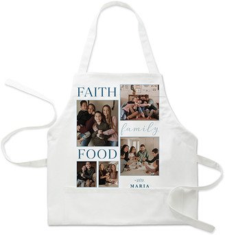 Aprons: Faith Family Food Apron, Adult (Onesize), Blue