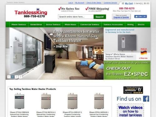 Tanklessking Promo Codes & Coupons