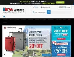 Irv's Luggage Promo Codes & Coupons