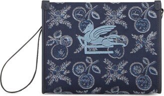 Logo-Embroidered Jacquard Beauty Case