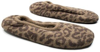 Ladies Ballerina Slippers In Leopard Print Design-AA