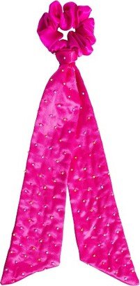 Beaded Long Hair Tail Pony - Fuchsia