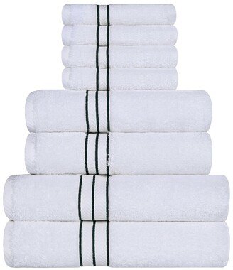 Turkish Highly Absorbent Hotel Collection 8Pc Turkish Cotton Towel Set-AD