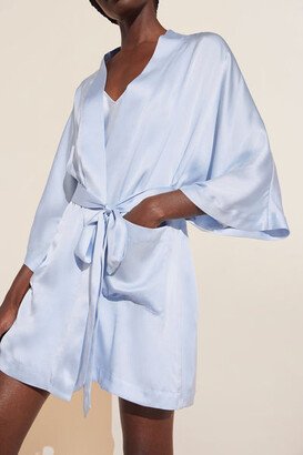 Inez Washable Silk Short Robe