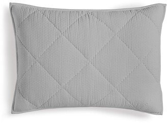 Dobby Diamond Quilted Sham, King, Created for Macy's