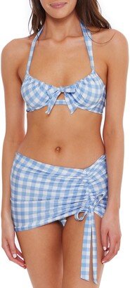 Chateau Checkered Halter Swim Top