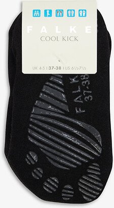 Womens Black 3000 Cool Kick Stretch-jersey Socks