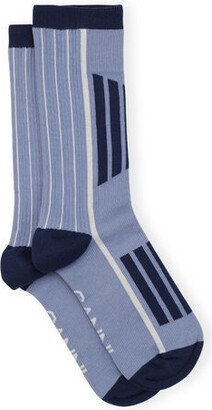 Blue Sporty Socks