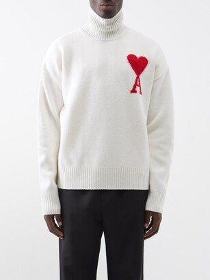 De Cœur-logo Wool Roll-neck Sweater