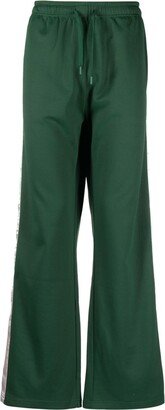 Drawstring-Fastening Wide-Leg Track Pants