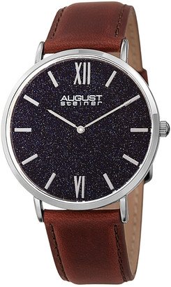 Men's Leather Watch-AJ