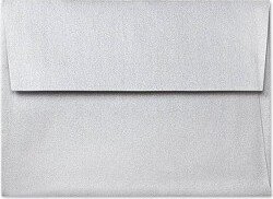 A6 Invitation Envelopes 4 3/4 x 6 1/2 500/Box Silver Metallic 5375-06-500