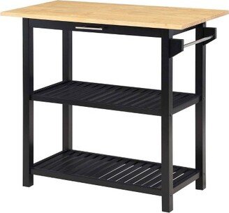 Designs2Go 3 Tier Butcher Block Kitchen Prep Island with Drawer - Breighton Home