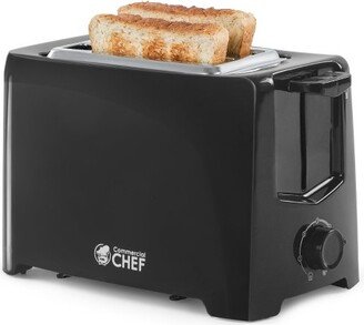 Commercial Chef Toaster with 2 Extra Wide Slots, 6 Settings, Cool Touch Technology