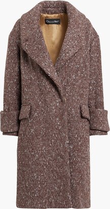 Wool-blend bouclé coat