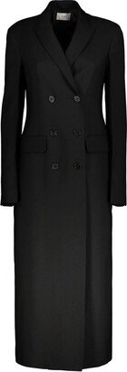 Double-Breasted Long-Sleeved Coat-AP