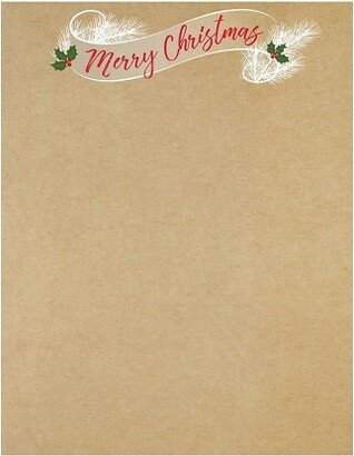 Great Papers! Golden Christmas Holiday Letterhead Multicolor 80/Pack (2020122)