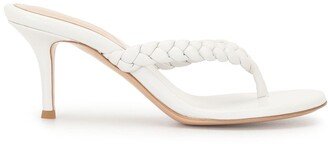 Tropea 70mm braided thong mules