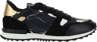 Garavani Rockstud Camouflage Metallic Sneakers