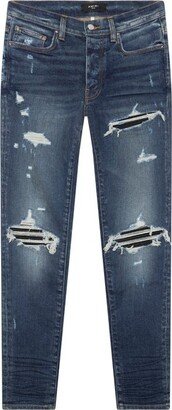 Distressed Straight Leg Jeans-AI