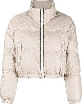 High-Neck Puffer Jacket-AA