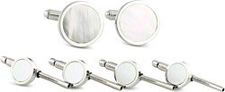 Mother-of-Pearl Shirt Stud & Cufflink Set