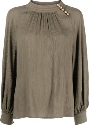 Neil mock-neck blouse