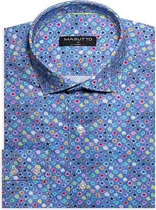 Masutto Enrique Star Print Dress Shirt