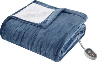 Gracie Mills Sleep Philosophy Ultra Soft Reversible Plush Heated Blanket - Queen